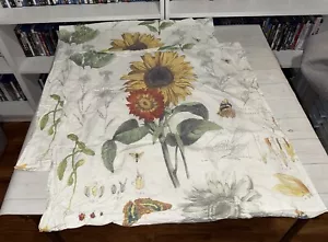 Pottery Barn PB Cara Girasole Botanico Biologico Finta Set di 2 Euro Europei - Foto 1 di 8