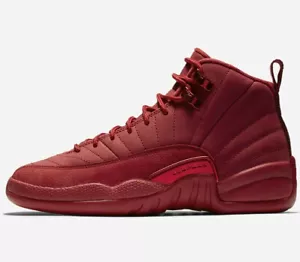 Air Jordan 12 Retro GS 153265-601 BG Triplo Rosso Ottobre Bulls Palestra Rosso XII OG QS - Foto 1 di 6