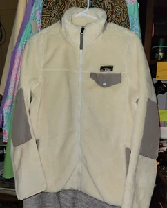 LL Bean Hochflor Fleecejacke Full-Zip Segeltuch 505250 Damen XL - Bild 1 von 10