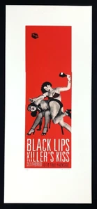 Schwarze Lippen POSTER Killer's Kiss Death Bred signiert Siebdruck Lil' Tuffy 2003 - Bild 1 von 3