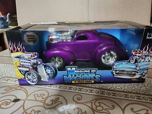 41 Willys Coupe in Rare Purple Muscle Machine. Nice New in The  Box 1:18 scale  - Picture 1 of 6