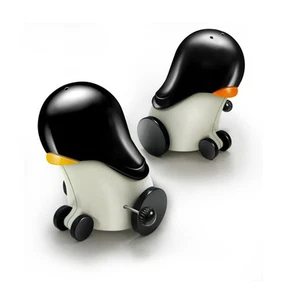 Simposh Rolling Penguins | Salt & Pepper Movers & Shakers | Wind-Up & Roll - Picture 1 of 8