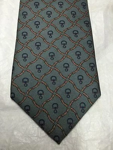 JONATHAN LAKE MENS TIE GRAY WITH GOLD AND BLUE 3 X 60 - Picture 1 of 4
