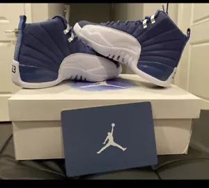 DS Nike Air Jordan 12 "Stone Blue/Indigo" 🚢 OGGI!!! Taglia 10,5 130690-404 - Foto 1 di 12