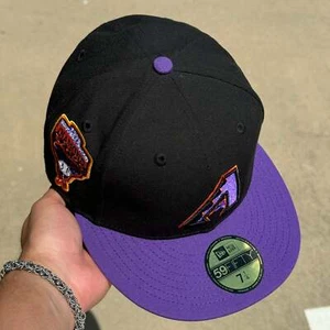 Black Arizona Diamondbacks 1998 Inaugural 59fifty New Era Fitted Hat Cap - Picture 1 of 6