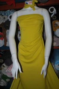 Modal Spandex Jersey Knit Fabric 9 oz by the yard tea leaf yellow - Picture 1 of 2