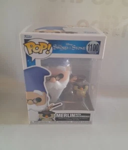 Sword in the Stone Merlin w/ Archimedes Funko Pop Figure #1100 Rare Vinyl Figure - Picture 1 of 12