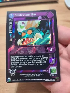 DBZ CCG DRAGON BALL Z GT PICCOLO'S SUPER CHOP OP40 LIMITED FOIL PROMO CARD MP 04 - Picture 1 of 2