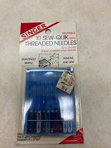 Vintage Singer 10 Sew-Quick Threaded Needles
