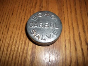 ANTIQUE BORO CARBOL SALVE TIN HEALS PILES-ECZEMA Skin Affections 1920s - Picture 1 of 2