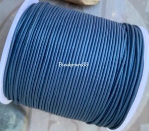 Vollspule 1 mm Leder unvollkommen dunkelblau Leder Rundkordel Rabatt Leder 9 - Bild 1 von 1