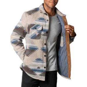 Jachs Herren Hemdjacke gemustert Wollmischung komplett gefüttert - Bild 1 von 8