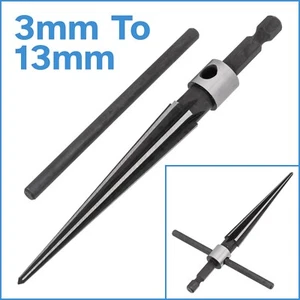 Herramienta de limpieza broca de corte de 3 mm - 13 mm escarpador manual pasador orificio vástago escarpador de mano cónico - Imagen 1 de 4