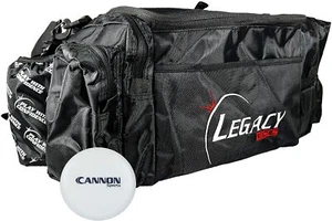 Legacy Discs Alliance Disc Golf Black Duffle Bag with Water Bottle Holder - Picture 1 of 5