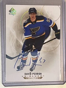 David Perron Auto 2020-21 SP Authentic Limited #78 - Picture 1 of 2