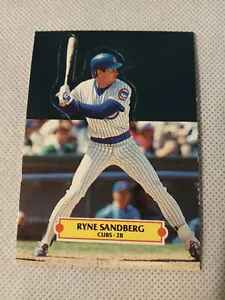 1987 RYNE SANDBERG LEAF POP UP BASEBALL TUTTE LE CARTE RARE CHICAGO CUBS - Foto 1 di 2