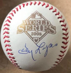 Davey Lopes Autographed 2008 World Series Baseball - Picture 1 of 1