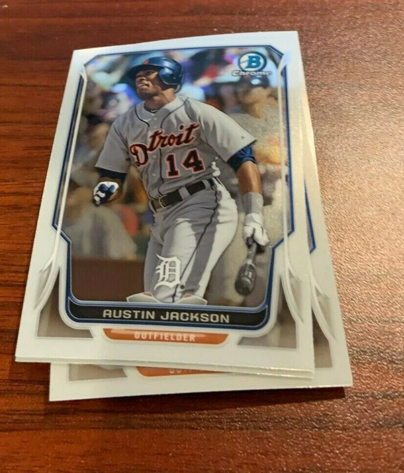 Lote de 10 unidades Bowman Chrome #74 2014 Austin Jackson Detroit Tigers Foto 1 de 1