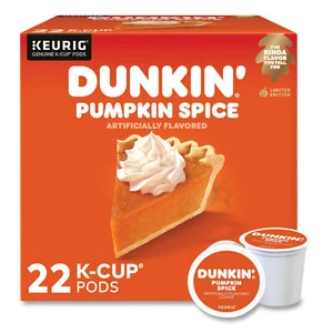 Dunkin Donuts Pumpkin Spice K-Cup Pods, 22/Box - Bild 1 von 1