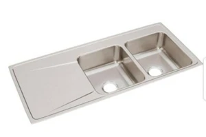 Elkay ILR4822R3 Lustertone Double Bowl Drop-In Gourmet Sink - Picture 1 of 9