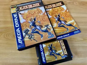 Alien Soldier Genesis Megadrive Sega Treasure With Box Instructions JAPAN F/S - Picture 1 of 8