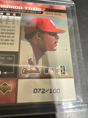 🔥1999 Upper Deck Gold #465 Fernando Tatis #/100 Cardinals Béisbol Tarjeta RARA Foto 1 de 4