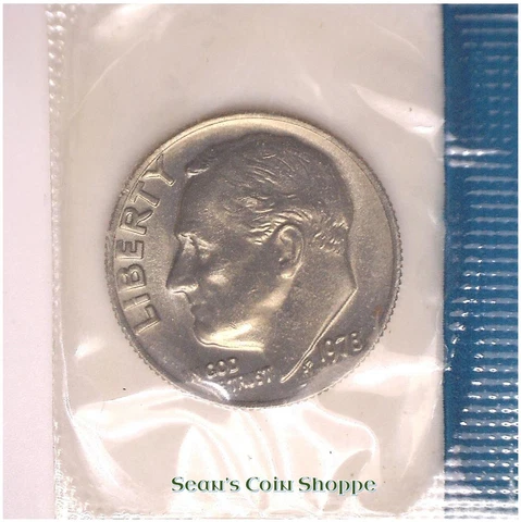 1978 Roosevelt Dime 10C Unc BU from Mint Set in Wrap Philadelphia Ships Free! Cover