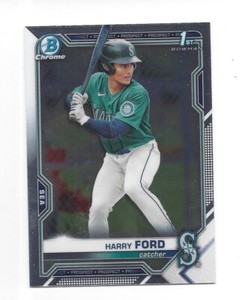 Harry Ford 2021 Bowman Draft Chrome #BDC-1 1st prospect Rookie RC Mariners F213