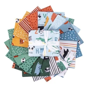 Riley Blake Designs Alphabet Zoo 18 fat quarters quilt fabric by Dani Masted - Picture 1 of 1