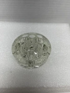 PESO DE PAPEL Vidrio Transparente con 11 Agujeros para Soporte para Pluma/Lápiz - Imagen 1 de 3