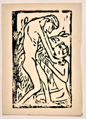 Christian Rohlfs "Paar I, 1910", Echtheitszertifikat - Bild 1 von 3