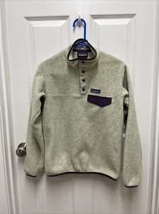 Patagonia Mens Synchilla Snap-T Fleece Pullover Sweater Jacket Oatmeal - Picture 1 of 7
