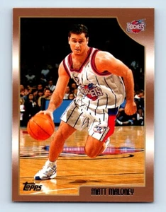 1998-99 Topps Matt Maloney Houston Rockets #52 - Picture 1 of 2