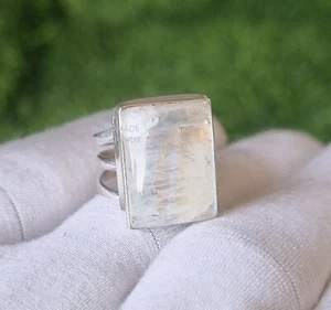 Moonstone Gemstone Ring 925 Sterling Silver Handmade Gift Jewelry For Her PG2430 - Picture 1 of 5