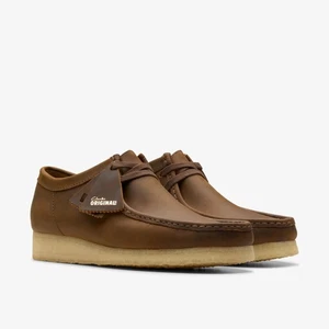 Clarks Originals Wallabee Bienenwachs Leder Mokassins Mokassins Schuhe Herren Größen 26156605 - Bild 1 von 7