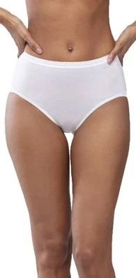 Mey Damen Lights Einfach Baumwolle Slip - Weiß