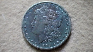 1899-O Morgan Dollar XF 90% Silver $1 US Coin; Spectacular Toning! - Picture 1 of 4