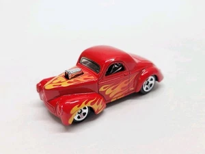 Hot Wheels '41 Willys Die-Cast Modellauto lose rot mit Flammen Hotrod Hotwheels - Bild 1 von 7