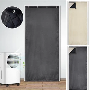 Thermovorhang Tür Vorhang Blickdicht Öse Balkon Winter Warme Winddicht Gardine - Bild 1 von 13