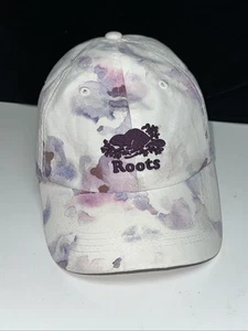 ROOTS Kids Baseball Cap Beaver Logo Hat Casual PURPLE/PINK/WHITE L/G-XL - Picture 1 of 8