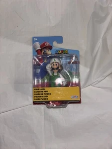 Jakks Pacific Toys - Super Mario Nintendo Figure - FIRE LUIGI (2.5 inch) - New - Picture 1 of 6