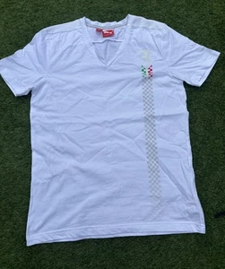 Puma Ferrari F1 T Shirt Small Men’s White Official Formula 1 - Picture 1 of 8