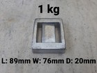 Solid Lead Weight Scuba Diving Weights Mix and Match 0,5 kg to 5 kg