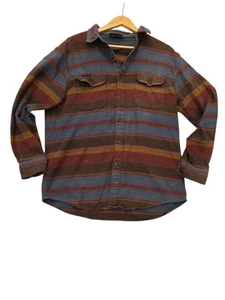 Pendleton Thomas Kay Plaid Flannel Wool Shirt - size Large Striped Outdoor - Picture 1 of 7