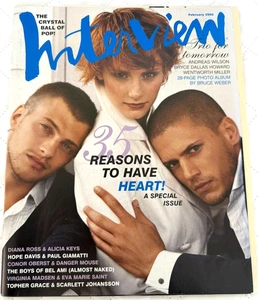 Interview Magazine, Feb 2005 Wentworth Miller Andreas Wilson Bryce Dallas Howard - Picture 1 of 3
