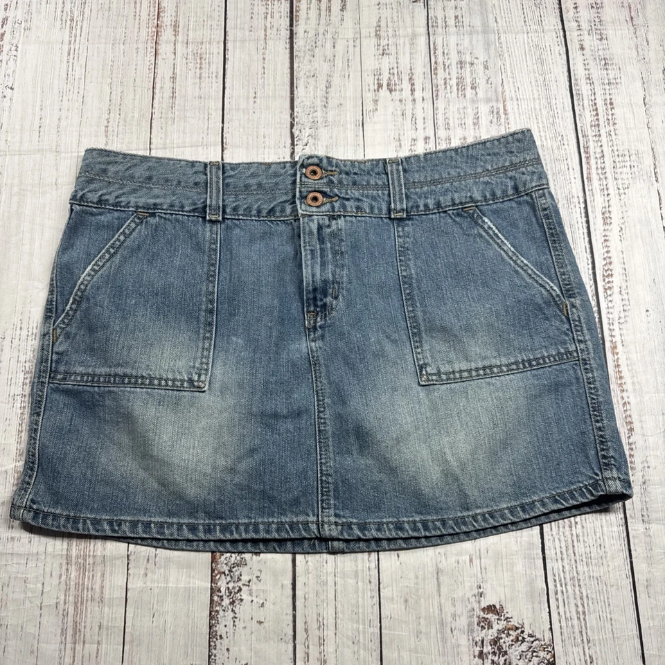 MINI FALDA VAQUERA HIDRÁULICA VINTAGE JUNIORS TALLA 13/14 DENIM DESGASTADO Y2K Foto 1 de 4