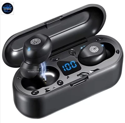 Cuffie Auricolari Bluetooth 5.2  Universali  Senza Fili Wireless Sport Powerbank - Immagine 1 di 4