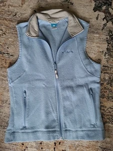 Columbia Light Blue Vest Womens Medium Full Zip - Picture 1 of 5