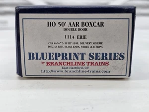 Branchline Trains HO Kit 1114 - 50' AAR Double Door Boxcar Erie RR #65672 - Picture 1 of 2