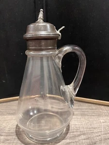 1800's Wright's syrup coffee tea cream glass pitcher Pat '67 '68' Jul '79 '81 - Picture 1 of 11